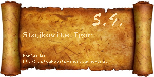Stojkovits Igor névjegykártya